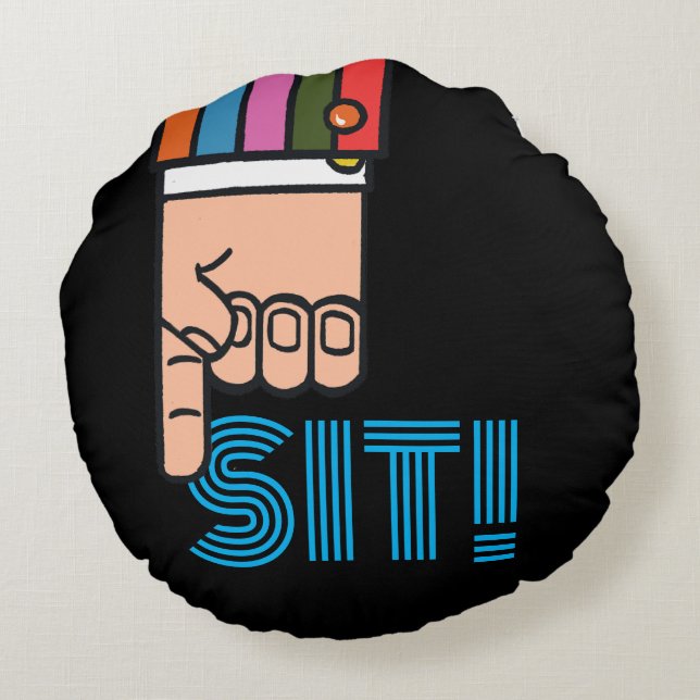 Snazzy wijzende vinger rond kussen (Achterkant)