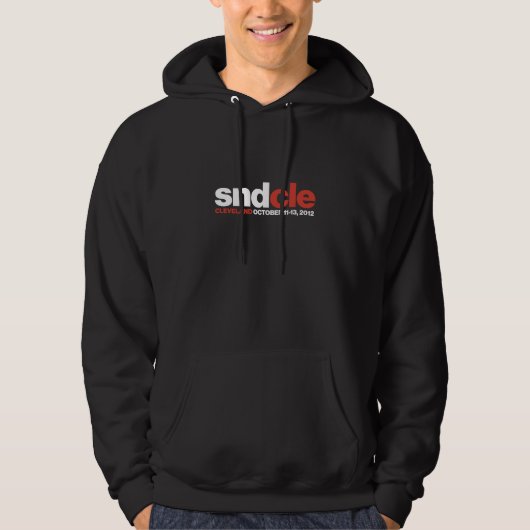 SNDCle hoodie, ontwerperzwart Hoodie (Voorkant)