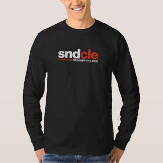 SNDCle lang-sleeve, ontwerperzwart T-shirt