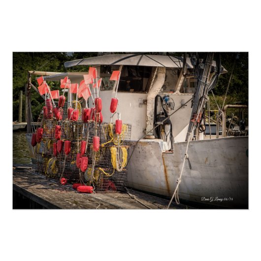 Sneads Ferry Crab Boat Perfect Poster (Voorkant)