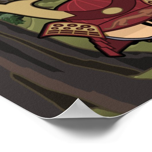 Sneak op de Samurai Poster (Hoek)