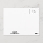 "Sneak Peek" briefkaart voor zwarte kattenkunst (Achterkant)