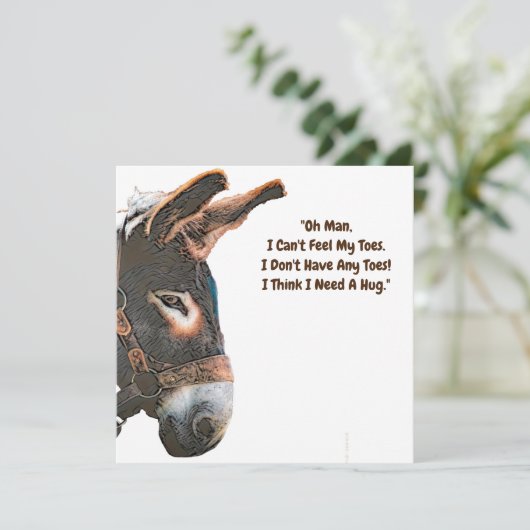 Sneak Peek - Donkey Kaart (Staand voorkant)