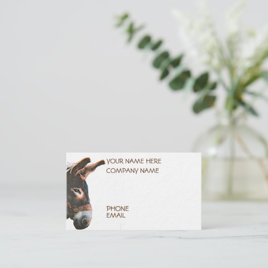 Sneak Peek - Donkey Visitekaartje (Staand voorkant)