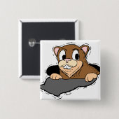 Sneak Peek - Vierkante Button 5,1 Cm (Voorkant /achterkant)