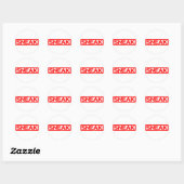 Sneak Stamp Ronde Sticker (Vel)