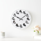 Sneaker Acrylic Wall Clock (Black / White) Grote Klok (Huis)