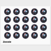 Sneaker Bal Geslacht Reveal Ronde Sticker (Vel)