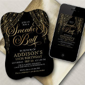 Sneaker Bal Verjaardagsuitnodiging Kaart