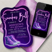 Sneaker Ball Birthday Party Invitation Kaart