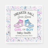 Sneaker Ball Gender onthullen Servet (Voorkant)