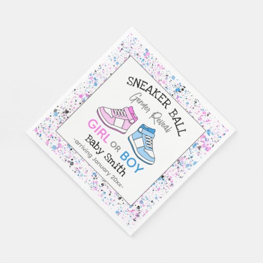 Sneaker Ball Gender onthullen Servet (Hoek)