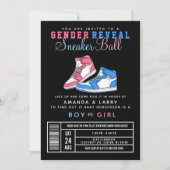 Sneaker Ball Geslacht Blauw of Roze Sneaker Kaart (Voorkant)