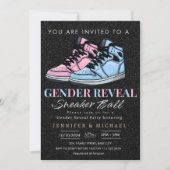 Sneaker Ball Geslacht Onthullen Blauw of Roze Kaart (Voorkant)