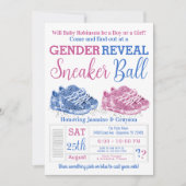 Sneaker Ball Geslacht Onthullen Douche Kaart (Voorkant)