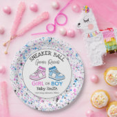 Sneaker Ball Geslacht Onthullen Papier Borden Papieren Bordje (Feest)