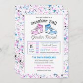 Sneaker Ball Geslacht onthullen uitnodiging (Voorkant / Achterkant)