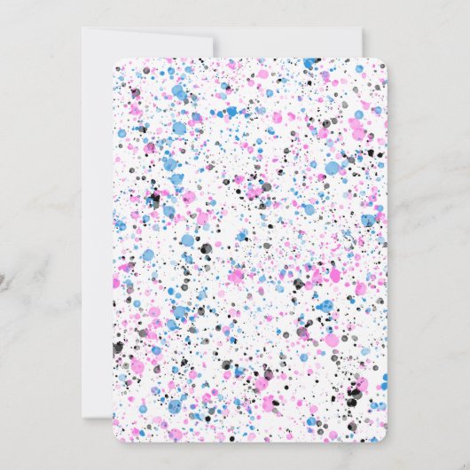 Sneaker Ball Geslacht onthullen uitnodiging (Achterkant)