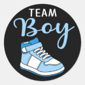 Sneaker Ball Team Boy geslacht onthullen Stickers (Voorkant)