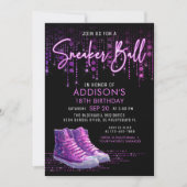 Sneaker Ball Verjaardag uitnodiging (Voorkant)