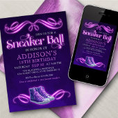 Sneaker Ball Verjaardag uitnodiging