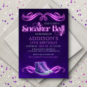 Sneaker Ball Verjaardag uitnodiging