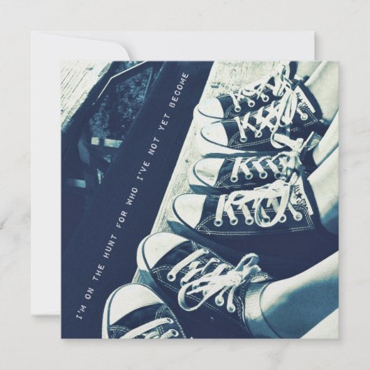 SNEAKER BLUES 5.25 x 5.25 kaart (Voorkant)