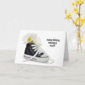 Sneaker en Daisy Birthday Kaart (Gele Bloem)