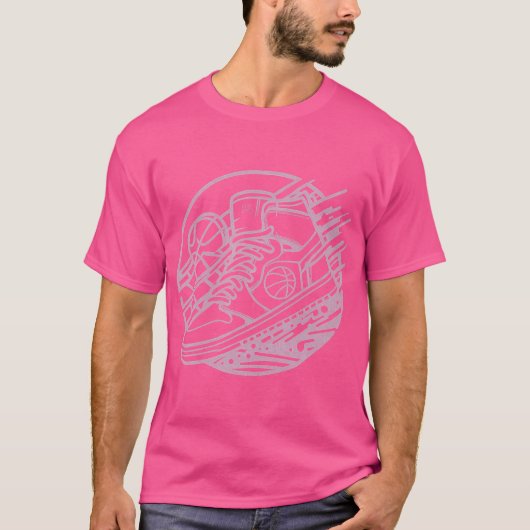 Sneaker Head Basketbal Fan T-shirt (Voorkant)