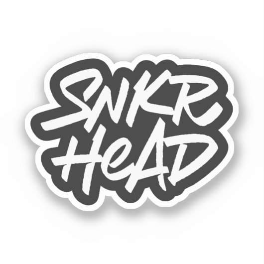 Sneaker Heads SNKR HEAD Sticker (Voorkant)