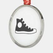 Sneaker hoog metalen ornament (Links)