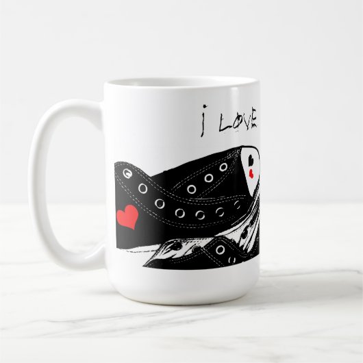 Sneaker Love Coffee Mok (Links)