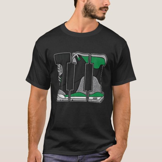 Sneaker Match Tee Number 3 Match 3 Pine Green T-shirt (Voorkant)