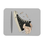 Sneaker met Wings Sneaker Head Magneet (Horizontaal)