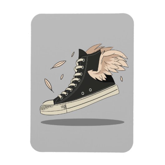 Sneaker met Wings Sneaker Head Magneet (Verticaal)