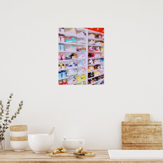 sneaker op sneakers poster (Keuken)