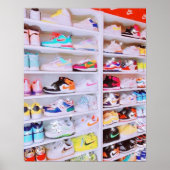 sneaker op sneakers poster (Voorkant)
