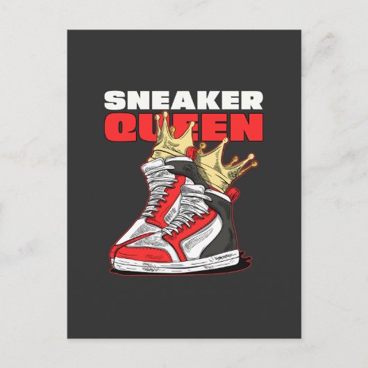 Sneaker Queen Sneaker hoofd Feestdagenkaart (Voorkant)