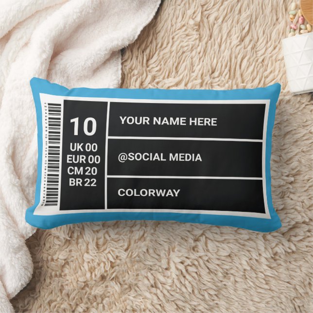 Sneaker Room Decor  Shoe Box Label Lum Kussen (Deken)