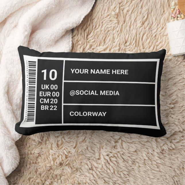 Sneaker Room Decor  Shoe Box Label Lum Kussen (Deken)