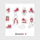 Sneaker Shoe Mode Footwear Pack Sticker (Vel)