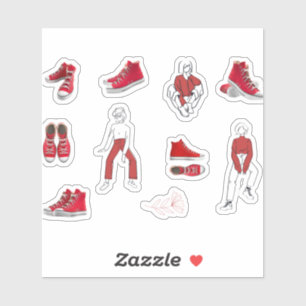 Sneaker Shoe Mode Footwear Pack Sticker