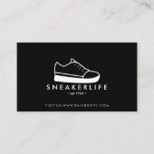 Sneaker Sport Schoetsen met de hand getekend zwart Visitekaartje (Voorkant)