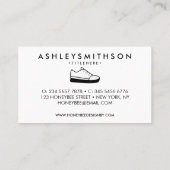 Sneaker Sport Schoetsen met de hand getrokken Visitekaartje (Achterkant)