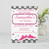 Sneaker Verjaardag, Glitter Kaart (Staand voorkant)