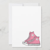 Sneaker Verjaardag, Glitter Sweet 16 Bedankkaart (Achterkant)