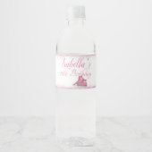 Sneaker Verjaardag, Glitter Sweet 16 Waterfles Etiket (Voorkant)