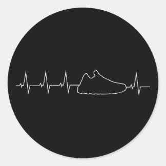 Sneakerhead Heartbeat Sneaker Draag voor Kicks Add Ronde Sticker