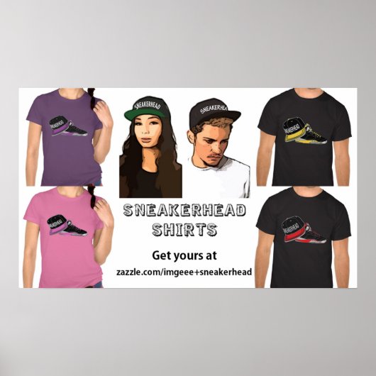 Sneakerhead Shirten Poster (Voorkant)