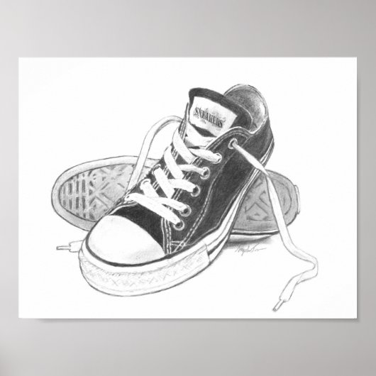 Sneakers Art Print Poster (Voorkant)